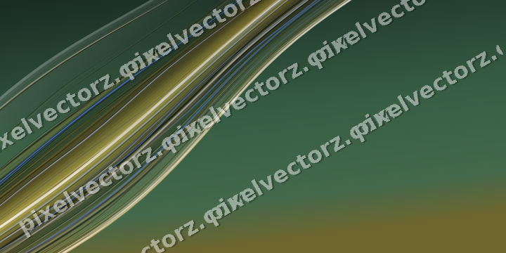 Abstract glass arc in dark green and amber