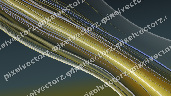 Abstract glass arc in lime and amber