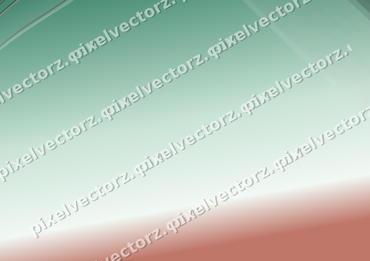 Abstract glass arc in dark red and dark green