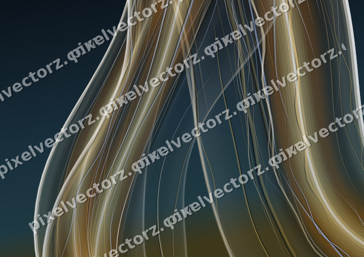 Abstract glass arc in dark pink and red