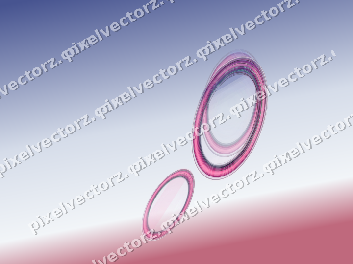 Abstract glass arc in pink and blue
