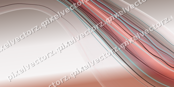 Abstract glass arc in red and pale amber