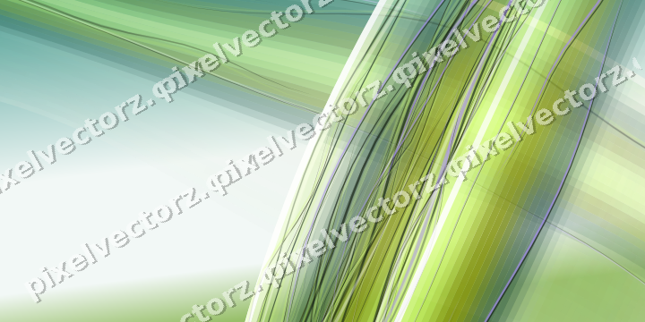 Abstract glass arc in green and lime