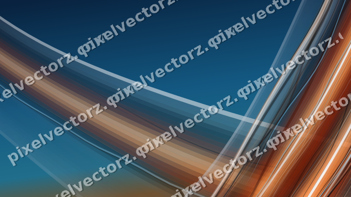 Abstract glass arc in blue and red