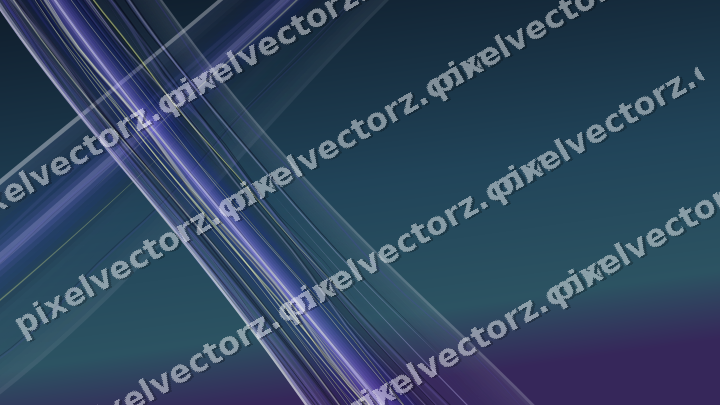Abstract glass arc in blue and cyan