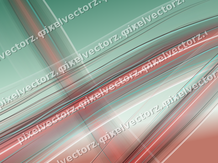 Abstract glass arc in dark red and dark green