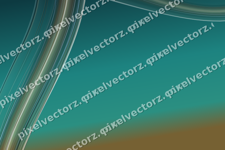 Abstract glass arc in dark teal and orange