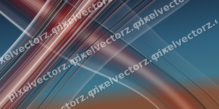 Abstract glass arc in dark green and red