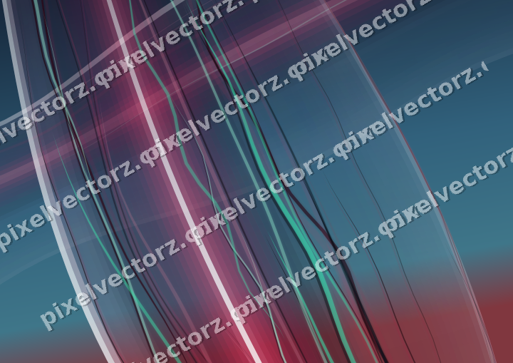 Abstract glass arc in dark lime and dark pink