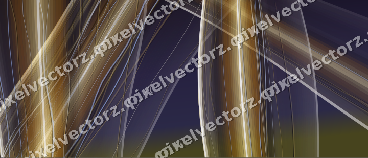 Abstract glass arc in amber and purple