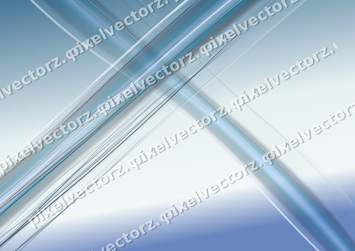 Abstract glass arc in cyan and blue