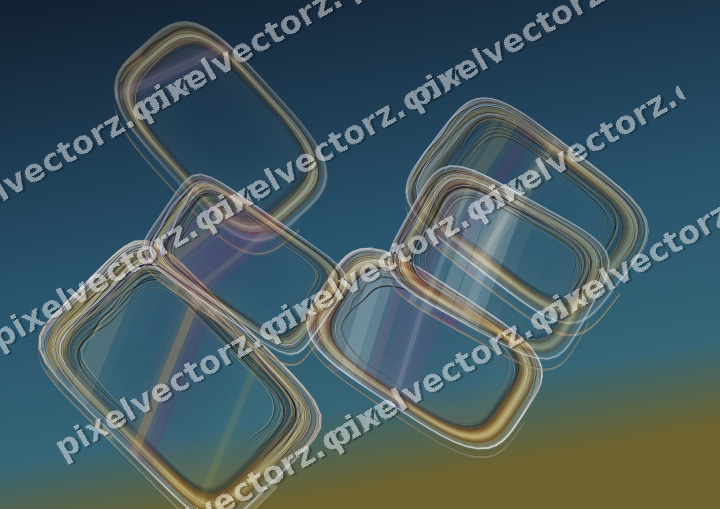 Abstract glass arc in dark magenta and amber
