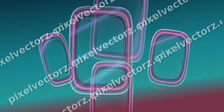 Abstract glass arc in magenta and purple