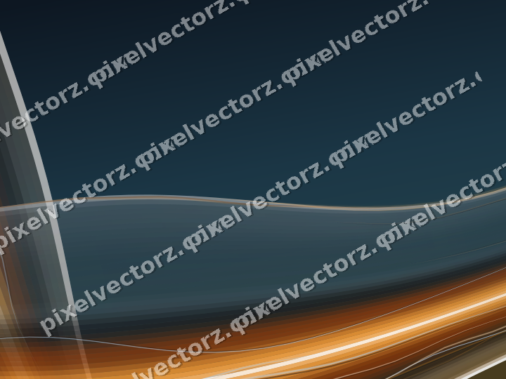 Abstract glass arc in orange and amber