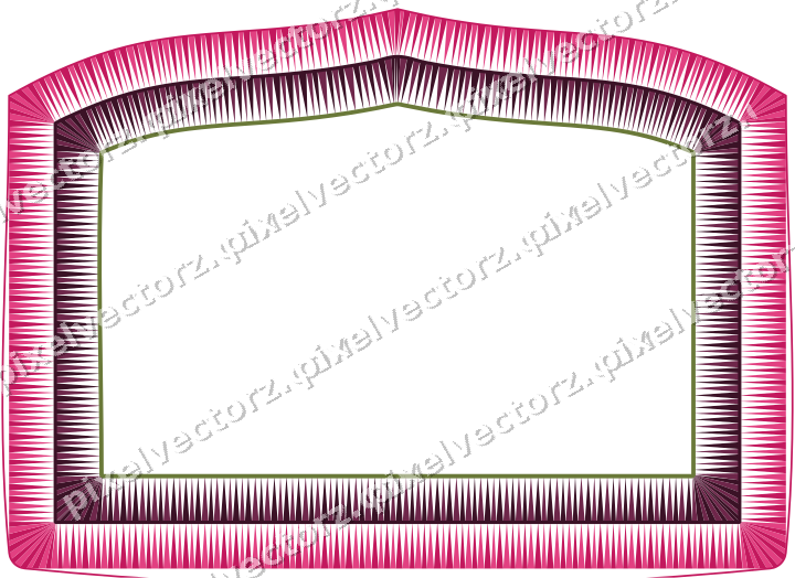 Dekorativer Zierrahmen in Limette und Rosa mit Tafel und Eselsrücken