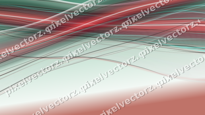 Abstract glass arc in dark green and red