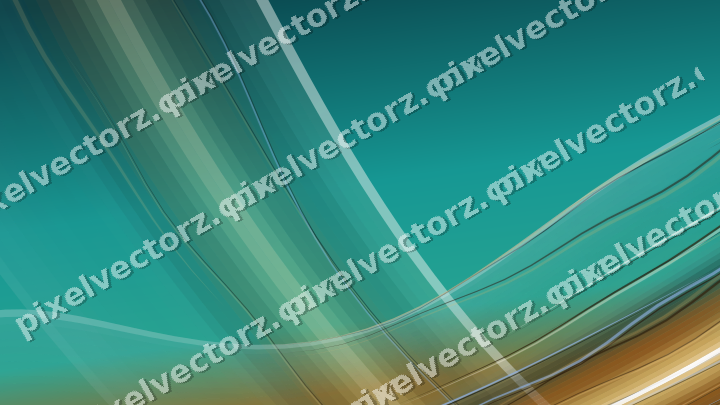 Abstract glass arc in amber and dark teal