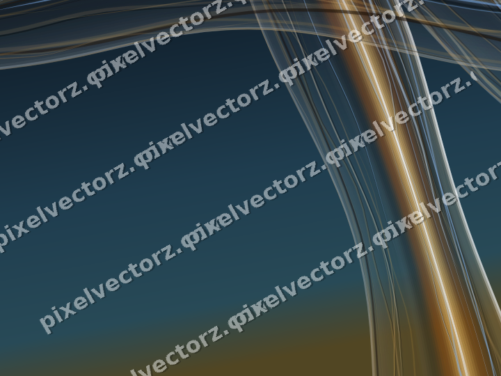 Abstract glass arc in red and orange