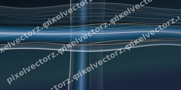 Abstract glass arc in dark blue and white