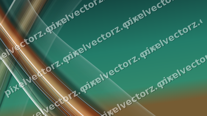 Abstract glass arc in orange and teal
