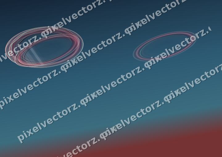 Abstract glass arc in pale pink and pale red
