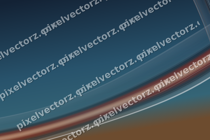 Abstract glass arc in dark green and orange