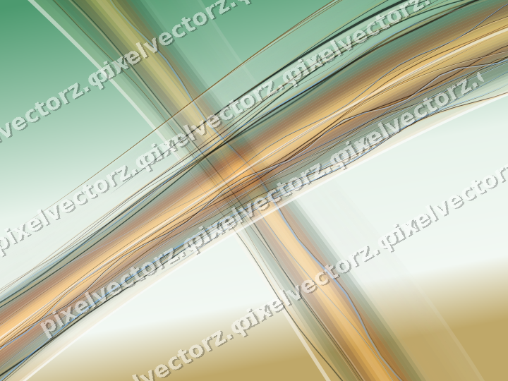 Abstract glass arc in red and orange