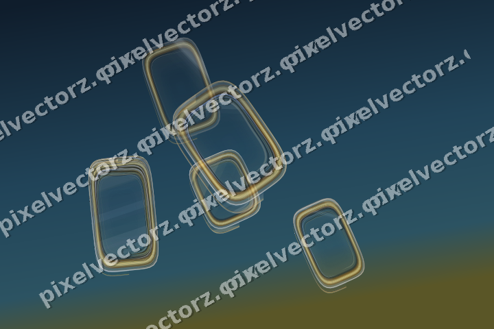 Abstract glass arc in amber and grey