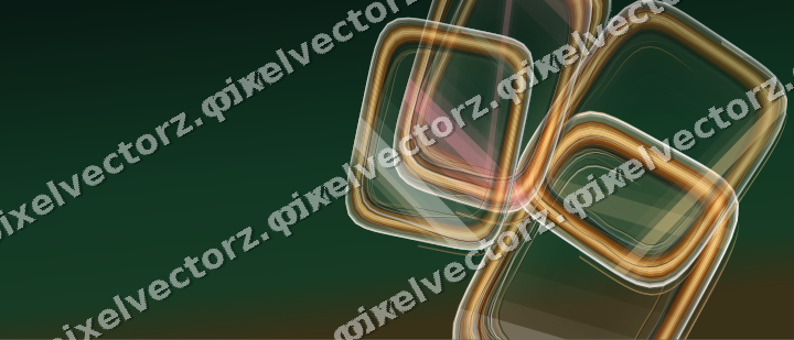 Abstract glass arc in pale pink and pale amber