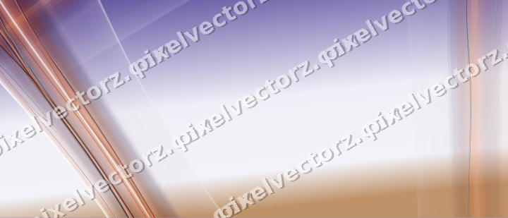 Abstract glass arc in orange and blue