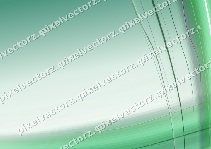 Abstract glass arc in green and teal