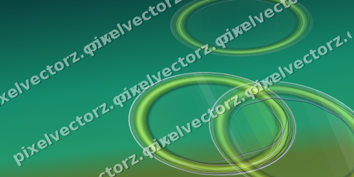 Abstract glass arc in green and lime