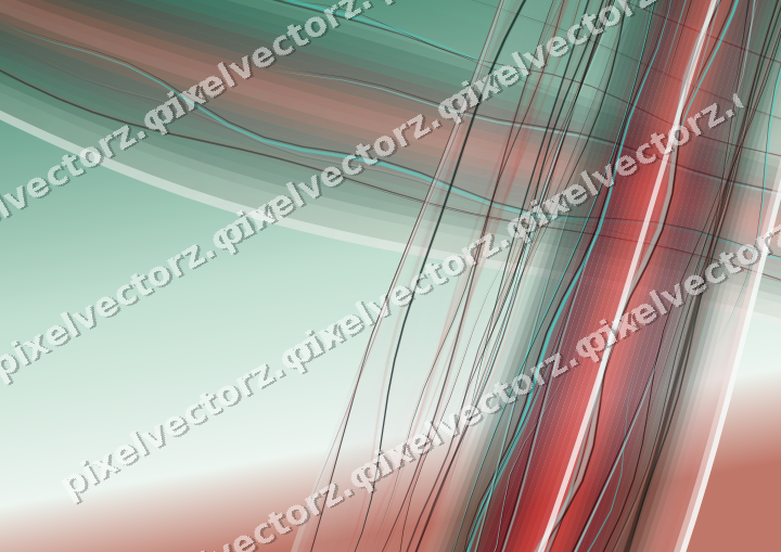 Abstract glass arc in dark red and dark green
