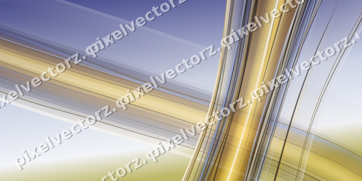 Abstract glass arc in dark blue and amber