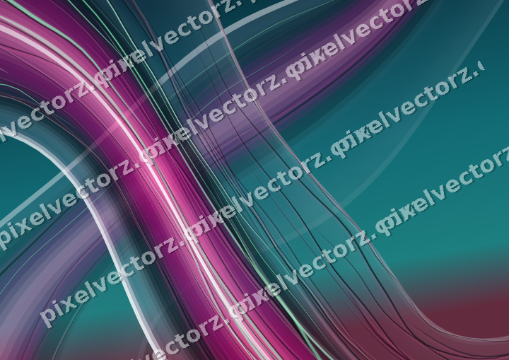 Abstract glass arc in magenta and purple