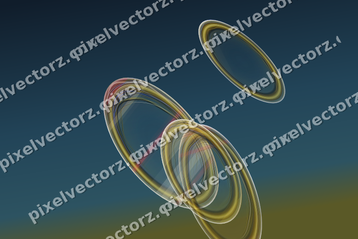 Abstract glass arc in dark pink and red