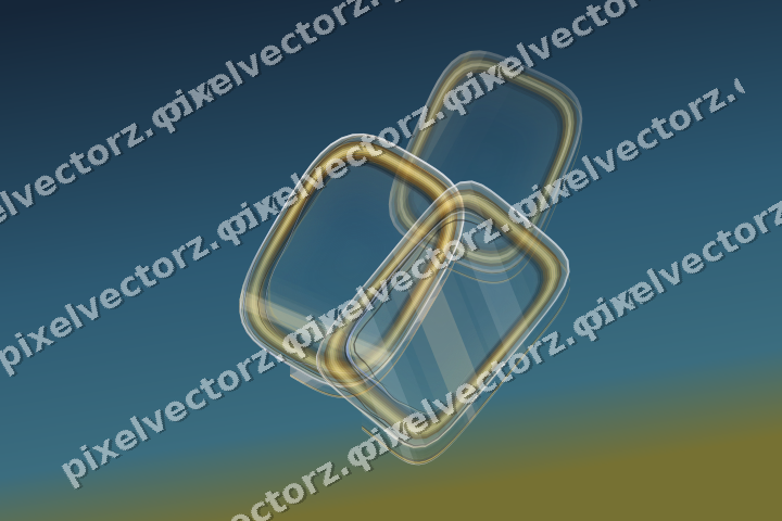 Abstract glass arc in amber and pale orange