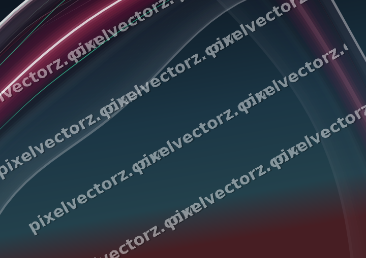 Abstract glass arc in dark lime and dark pink