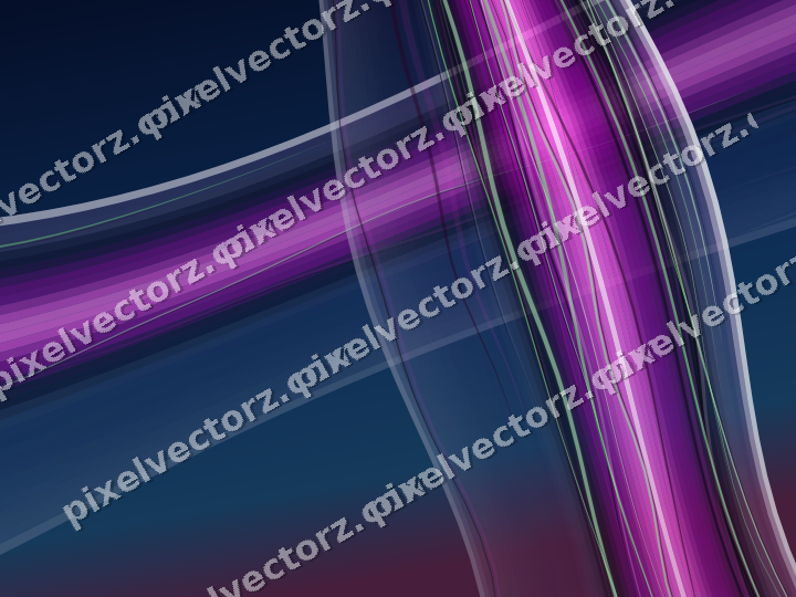 Abstract glass arc in purple and blue
