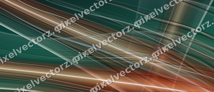 Abstract glass arc in orange and teal