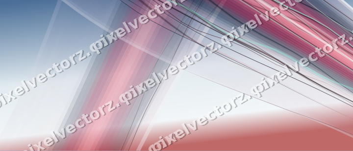 Abstract glass arc in pale pink and pale red