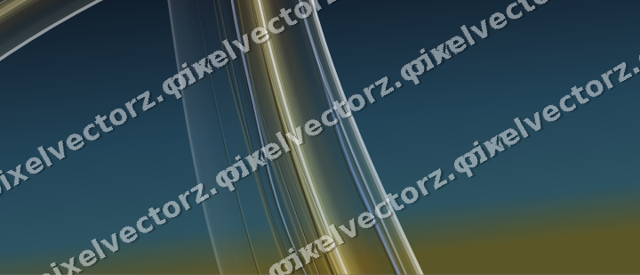Abstract glass arc in amber and pale orange