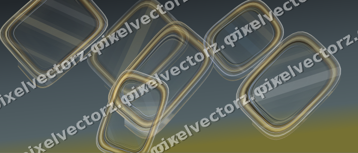 Abstract glass arc in amber and grey