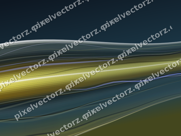 Abstract glass arc in dark amber and yellow