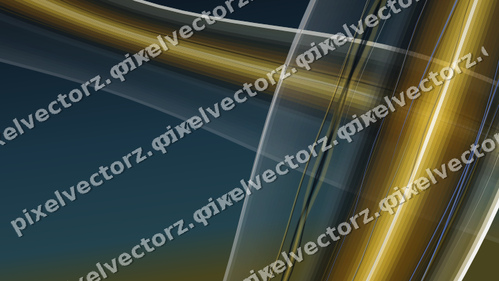 Abstract glass arc in dark green and amber