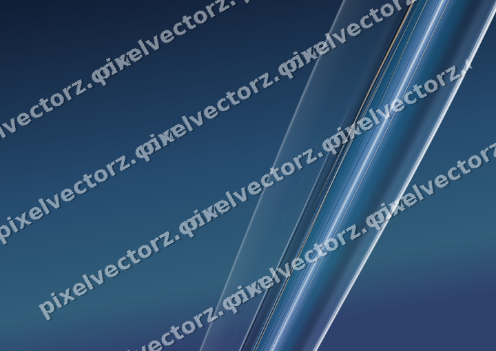 Abstract glass arc in dark blue and white