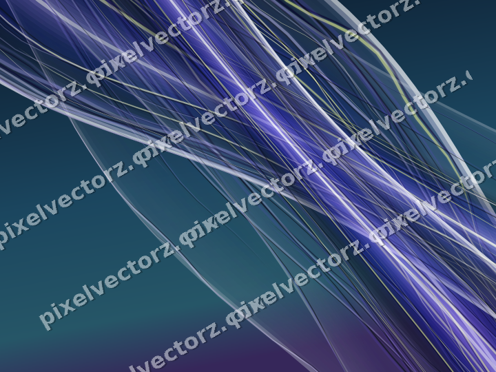 Abstract glass arc in blue and cyan