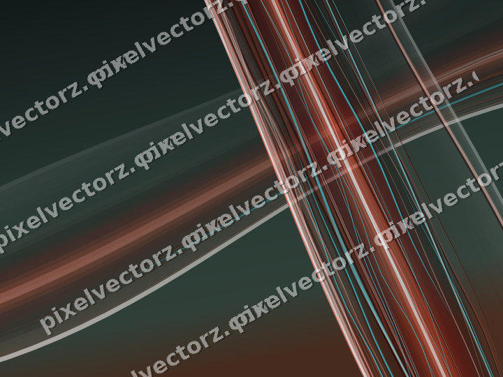 Abstract glass arc in red and orange