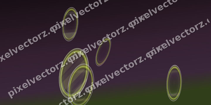 Abstract glass arc in dark magenta and lime