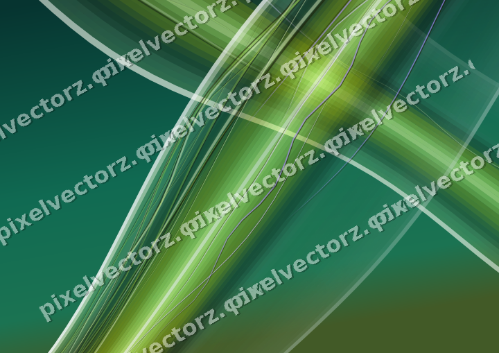Abstract glass arc in green and lime